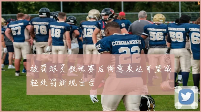 被罚球员教练赛后悔意表达可望减轻处罚新规出台